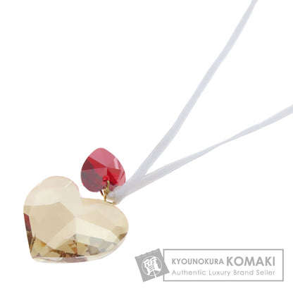 SWAROVSKI heart Necklace Crystal StringLadies [Used]