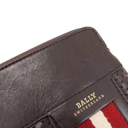 BALLY Barry Stripe Shoulder Bag Leather Ladies [Used]