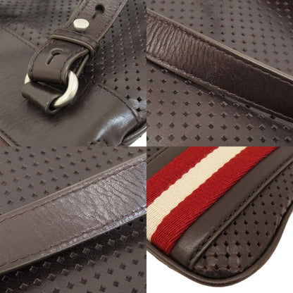 BALLY Barry Stripe Shoulder Bag Leather Ladies [Used]