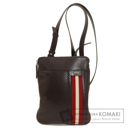 BALLY Barry Stripe Shoulder Bag Leather Ladies [Used]