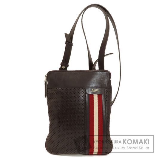 BALLY Barry Stripe Shoulder Bag Leather Ladies [Used]