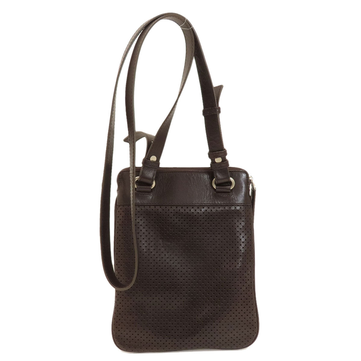 BALLY Barry Stripe Shoulder Bag Leather Ladies [Used]