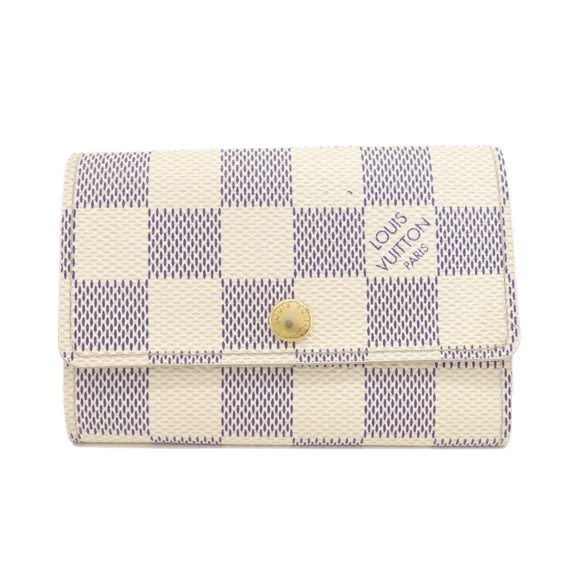 LOUIS VUITTON  N61745 key holder  Multicles6 Damier Azure Damier canvas Ladies