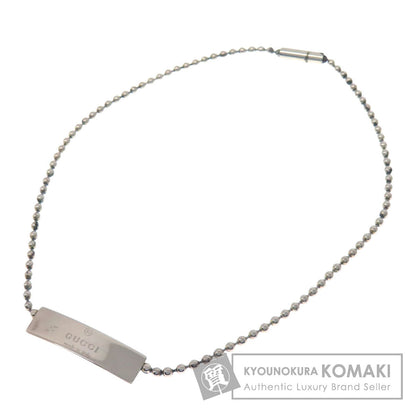 GUCCI Ball Chain Logo Bracelet Silver Ladies [Used]