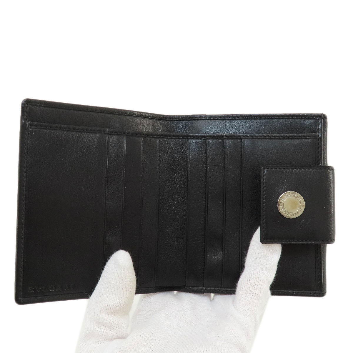 BVLGARI   Bifold Wallet with Coin Pocket BVLGARI BVLGARI Leather Ladies