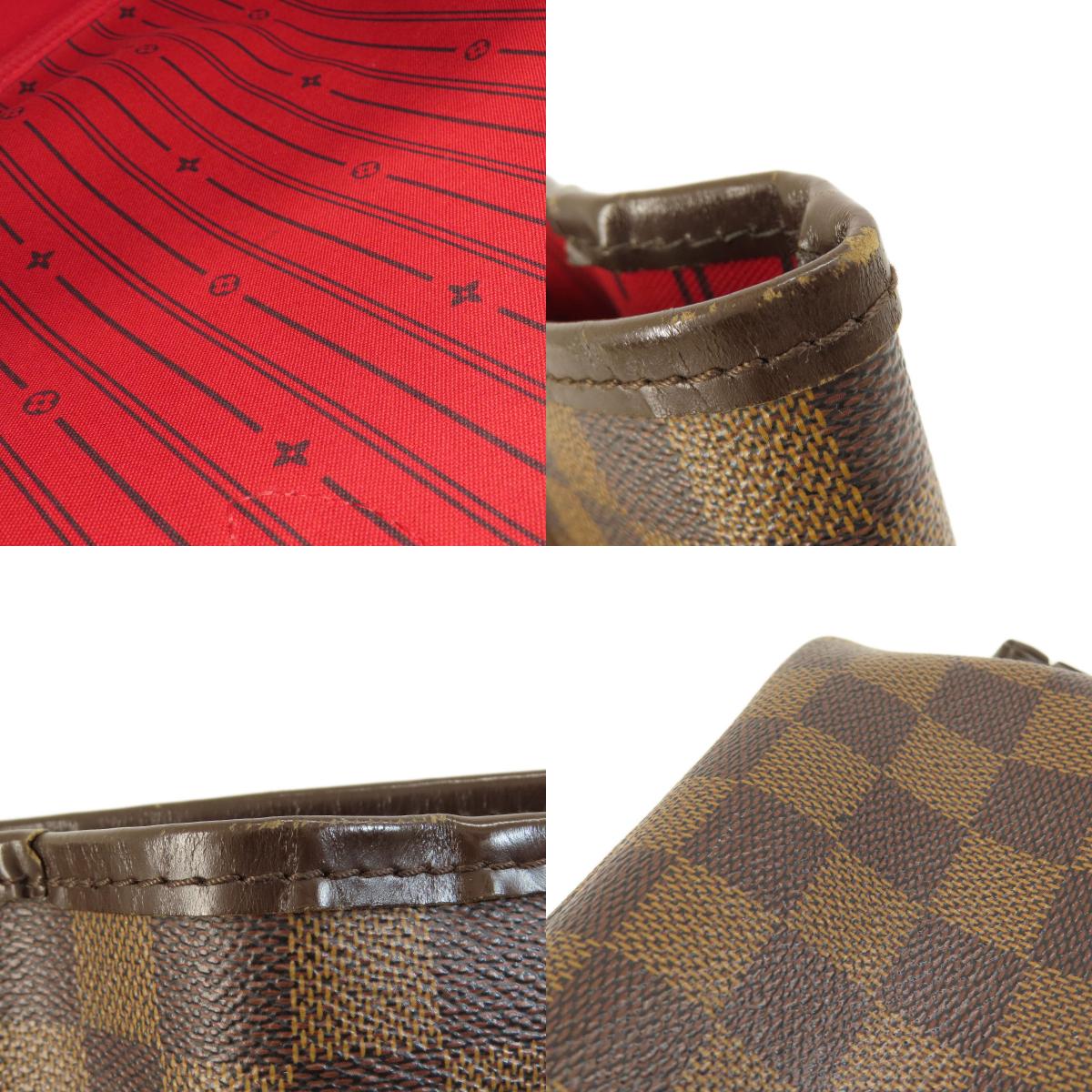 LOUIS VUITTON N51105 Neverfull MM Damier Ebene Tote Bag Damier canvas Ladies [Used]