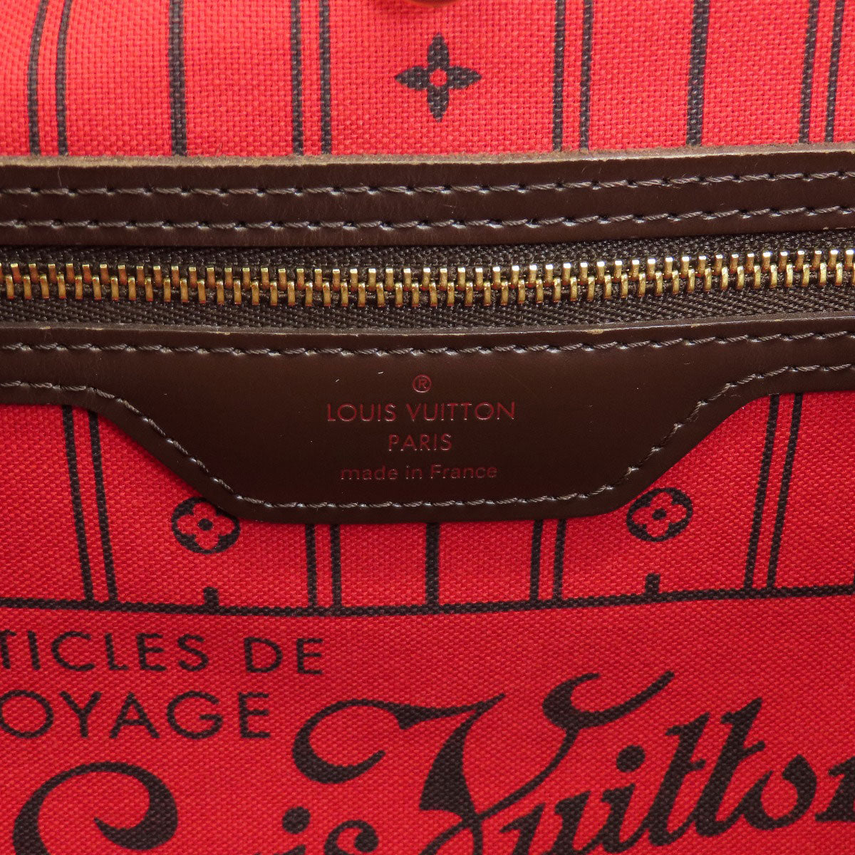 LOUIS VUITTON N51105 Neverfull MM Damier Ebene Tote Bag Damier canvas Ladies [Used]