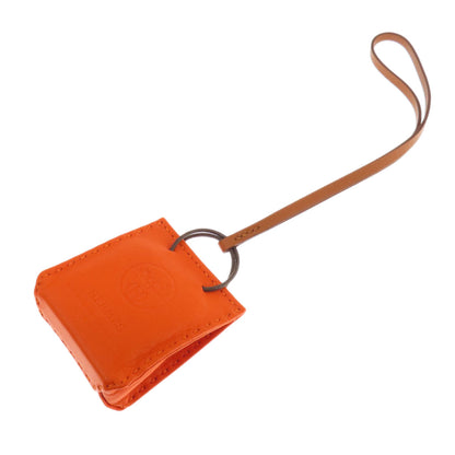 HERMES   key ring Sac Orange Fu Agneau Milo Ladies