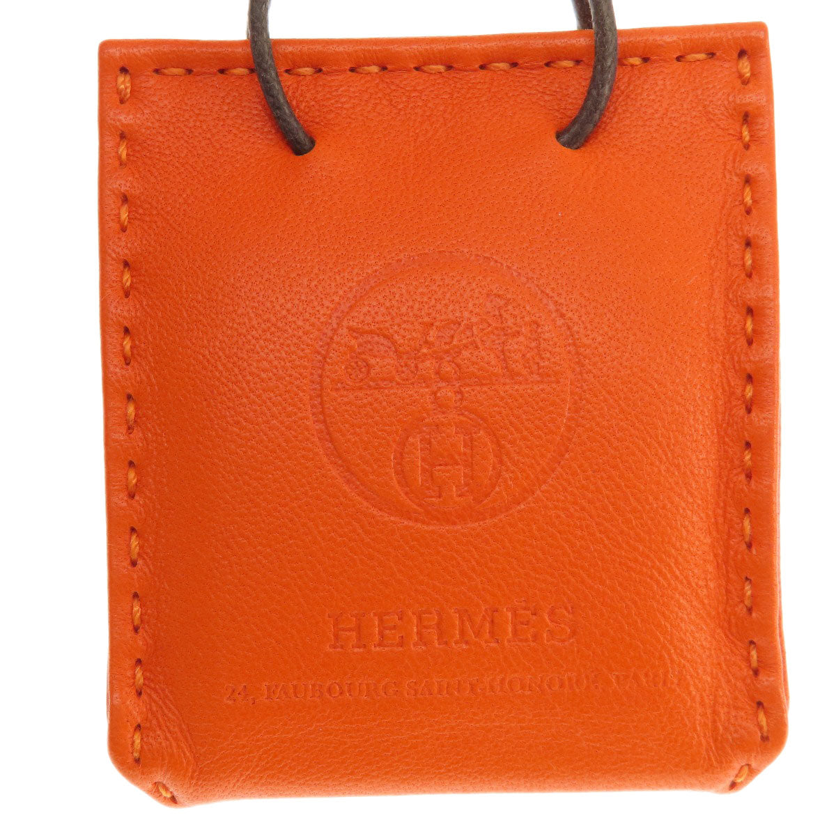 HERMES   key ring Sac Orange Fu Agneau Milo Ladies