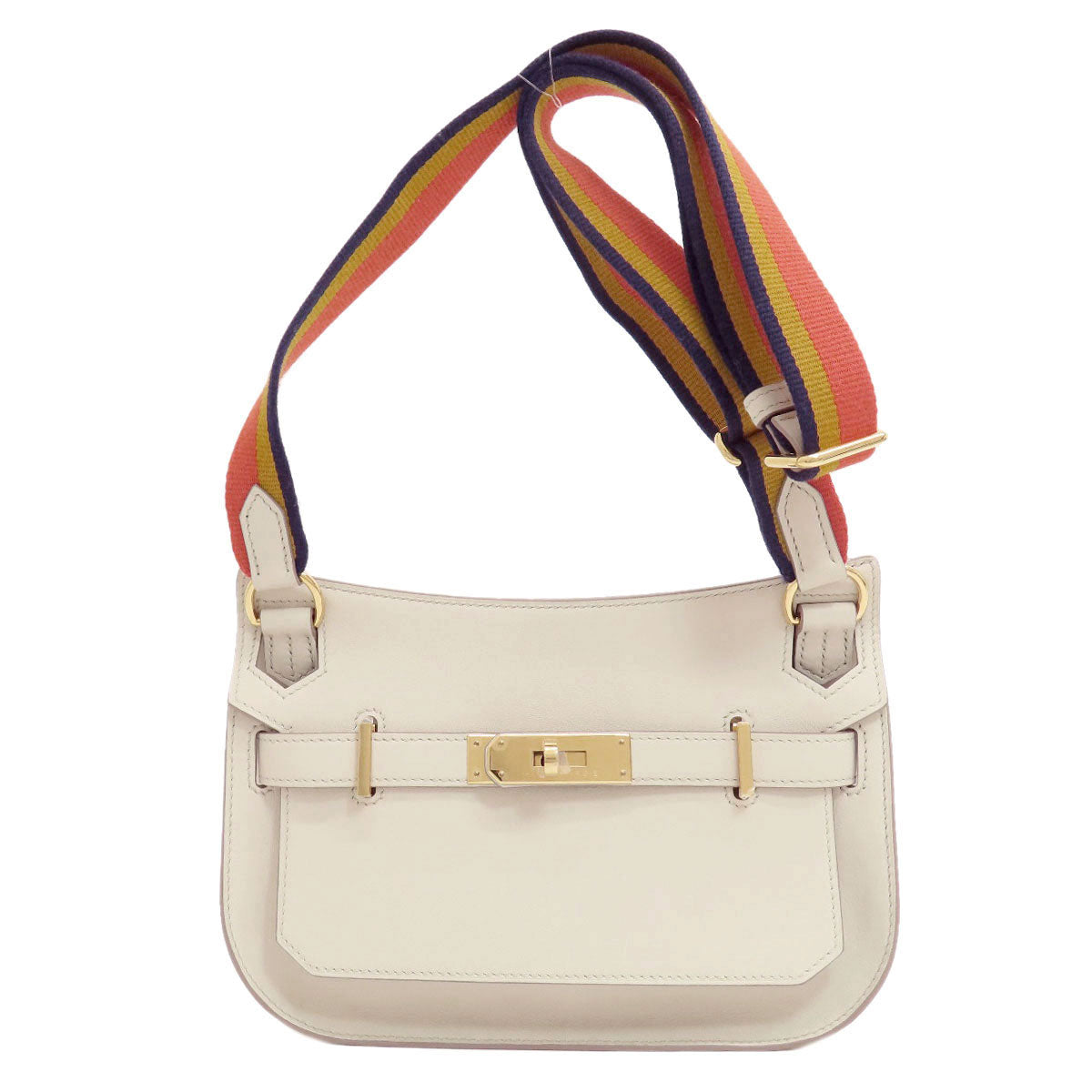 HERMES Gypsier Mini Beton GoldHardware Shoulder Bag Evercolor Ladies [Used]