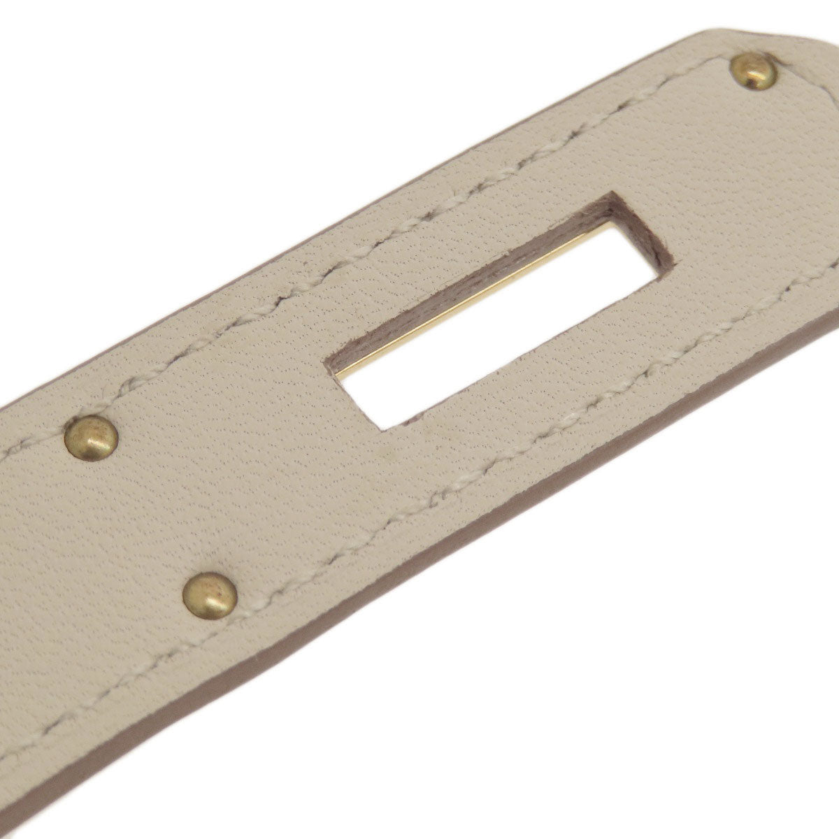 HERMES Gypsier Mini Beton GoldHardware Shoulder Bag Evercolor Ladies [Used]