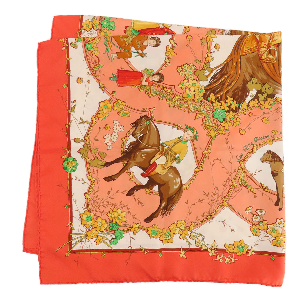 HERMES   Scarf Carre90 LES PETITS PRINCES The Little Princes Silk Ladies