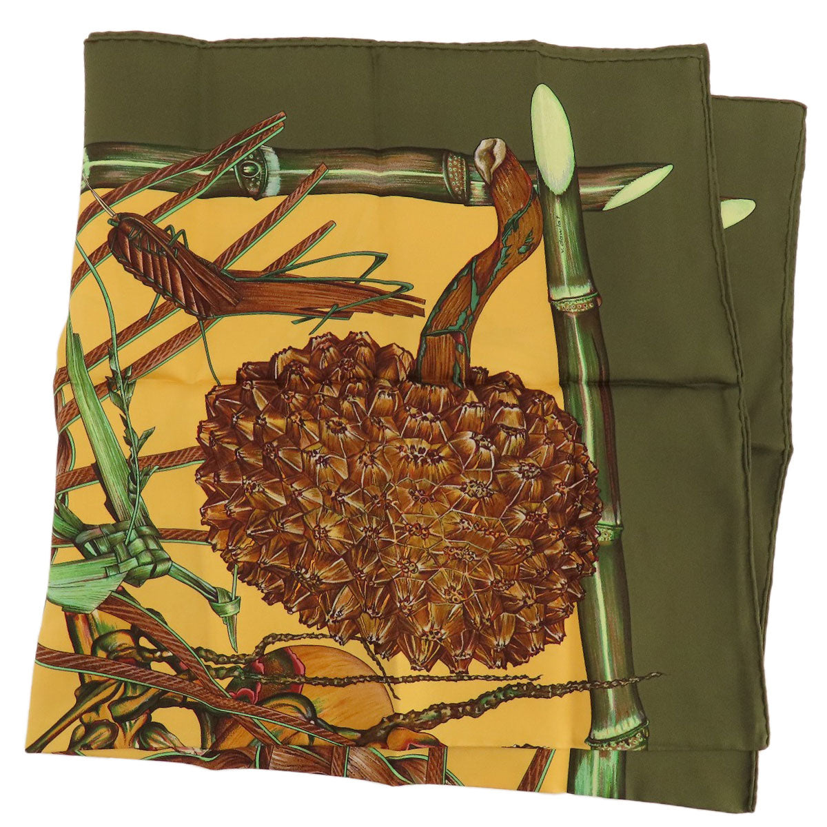 HERMES   Scarf Carre90 JARDIN CREOLE Creole Paradise Silk Ladies