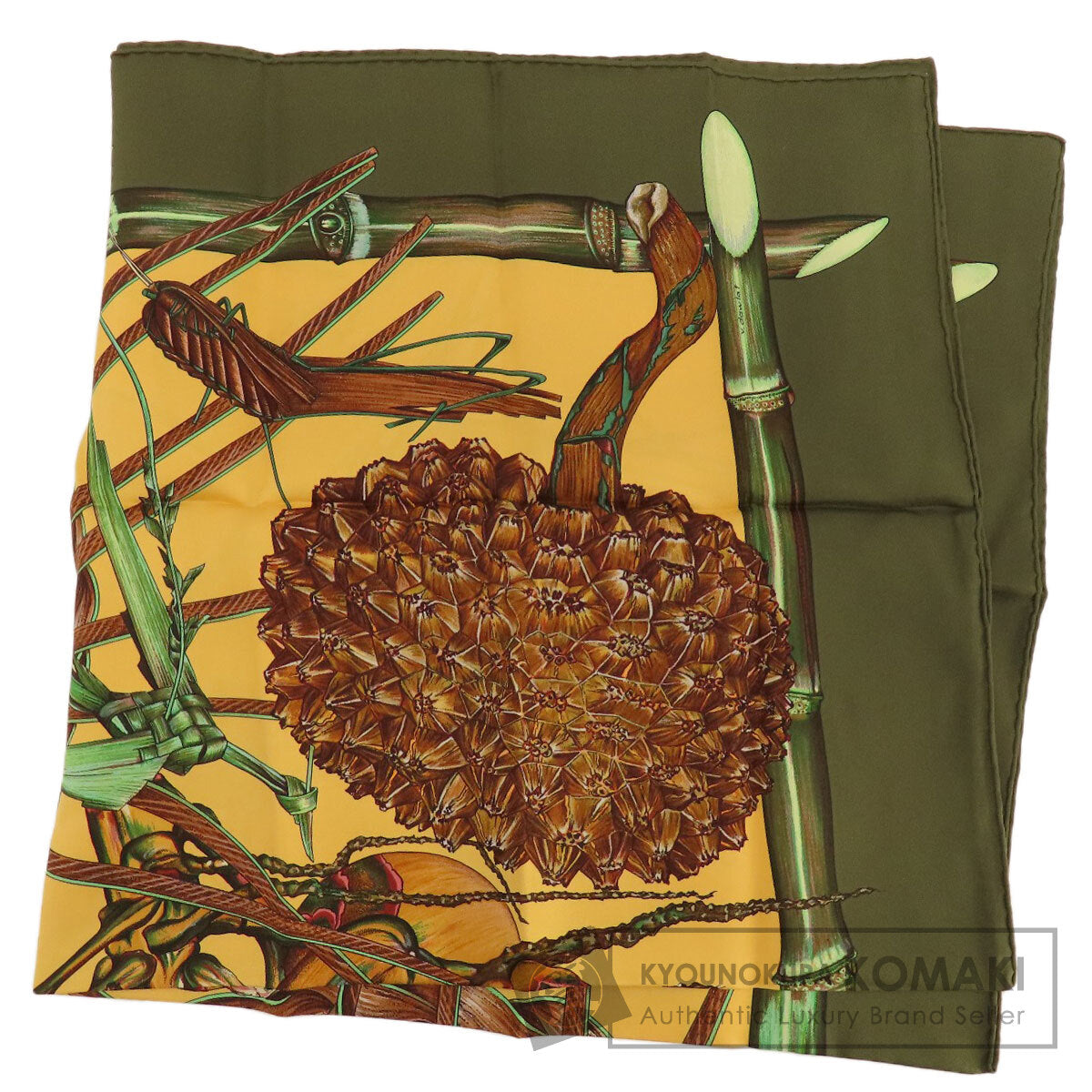 HERMES   Scarf Carre90 JARDIN CREOLE Creole Paradise Silk Ladies