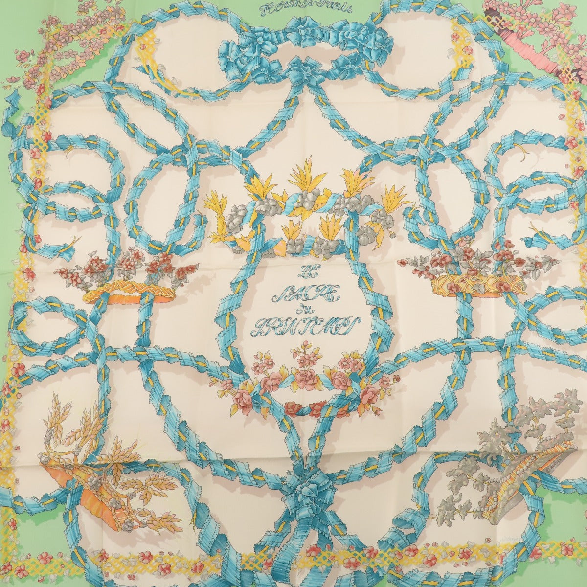 HERMES   Scarf Carre90 LE SACRE du PRINTEMPS Spring Festival Silk Ladies