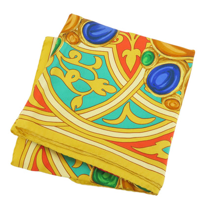 CHANEL Jewelry motif Scarf Silk Ladies [Used]