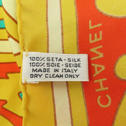 CHANEL Jewelry motif Scarf Silk Ladies [Used]