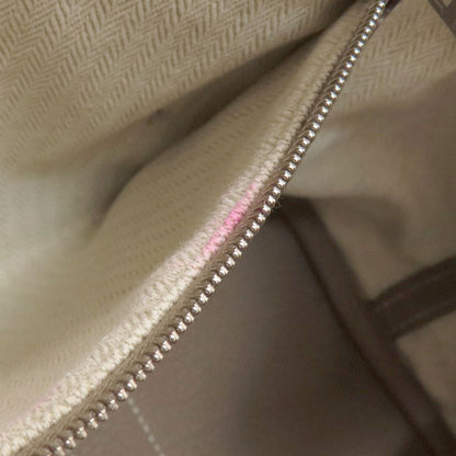 HERMES Garden Party TPM Etoupe Etoupe SilverHardware Handbag Country Ladies [Used]