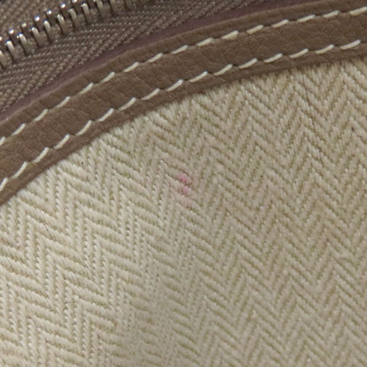 HERMES Garden Party TPM Etoupe Etoupe SilverHardware Handbag Country Ladies [Used]