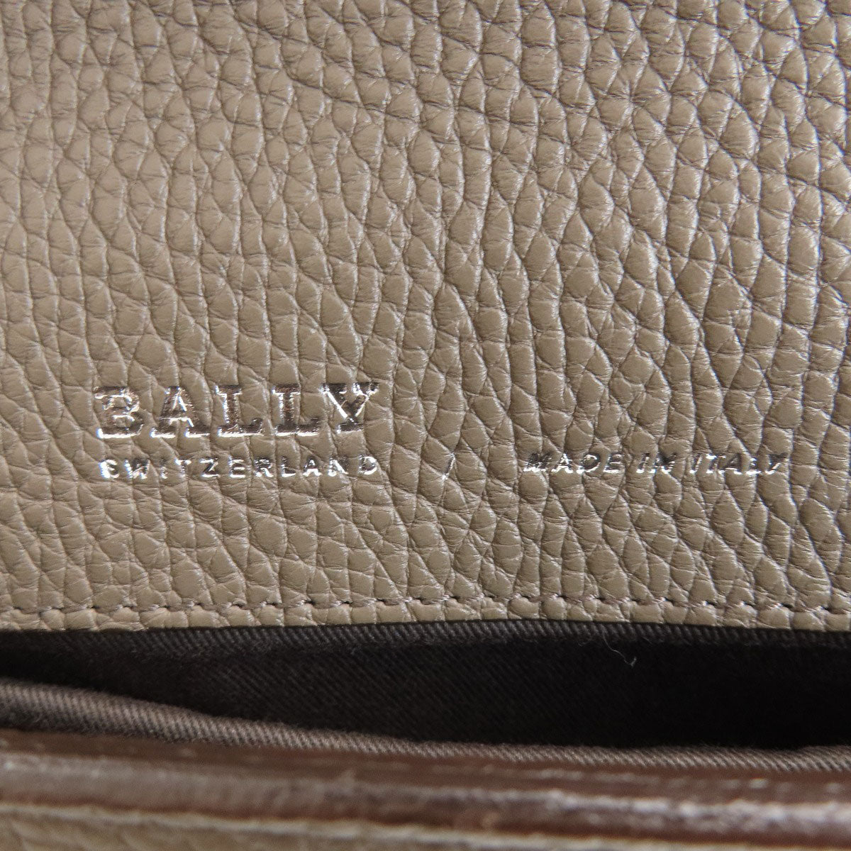 BALLY logo business bag Leather mens [Used]