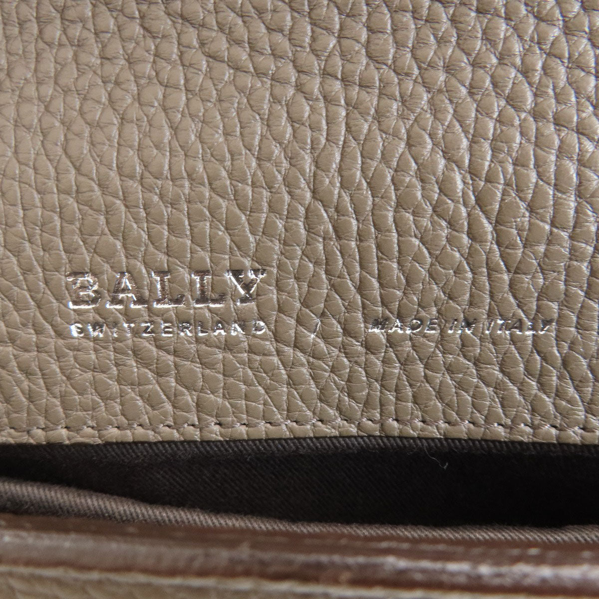 BALLY   business bag logo Leather mens