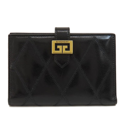 GIVENCHY logo Bifold Wallet with Coin Pocket Leather Ladies [Used]