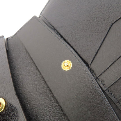 GIVENCHY logo Bifold Wallet with Coin Pocket Leather Ladies [Used]