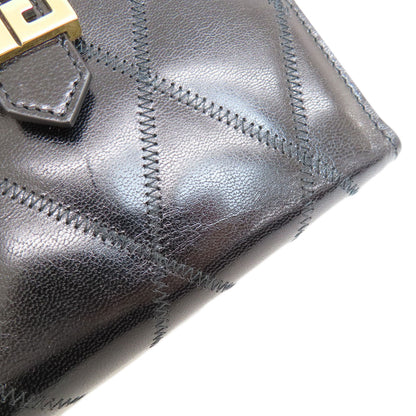 GIVENCHY logo Bifold Wallet with Coin Pocket Leather Ladies [Used]
