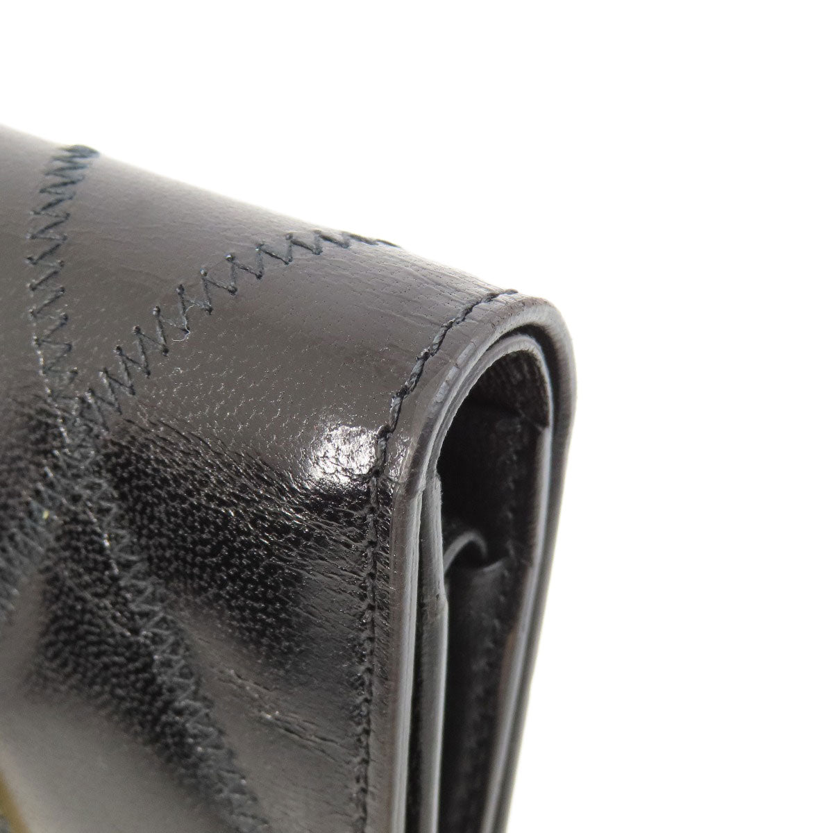 GIVENCHY logo Bifold Wallet with Coin Pocket Leather Ladies [Used]