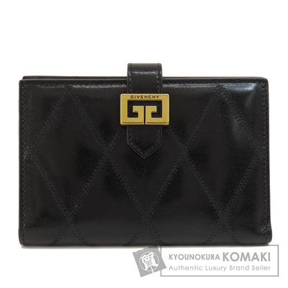 GIVENCHY logo Bifold Wallet with Coin Pocket Leather Ladies [Used]