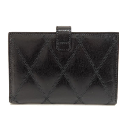 GIVENCHY logo Bifold Wallet with Coin Pocket Leather Ladies [Used]