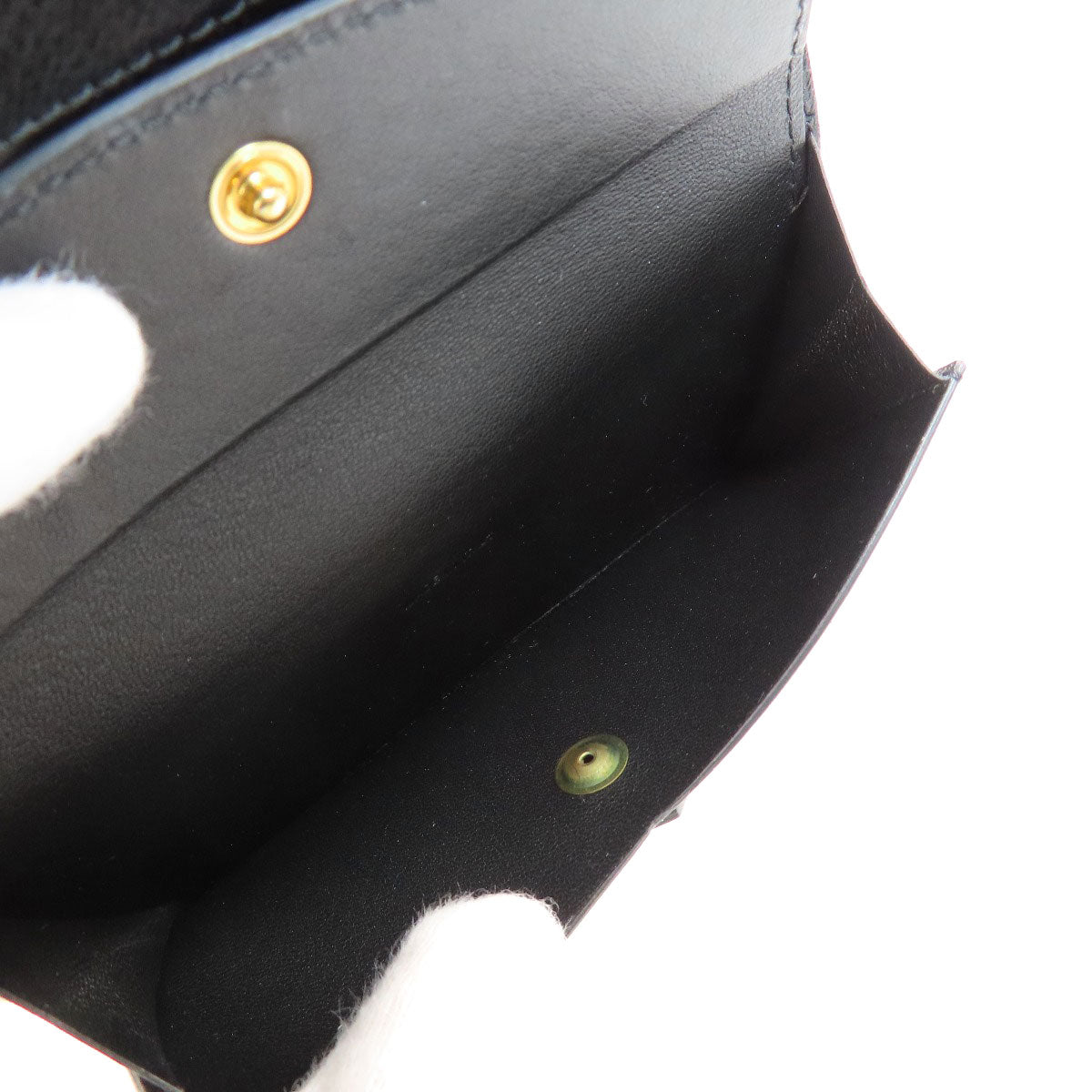 GIVENCHY logo Bifold Wallet with Coin Pocket Leather Ladies [Used]