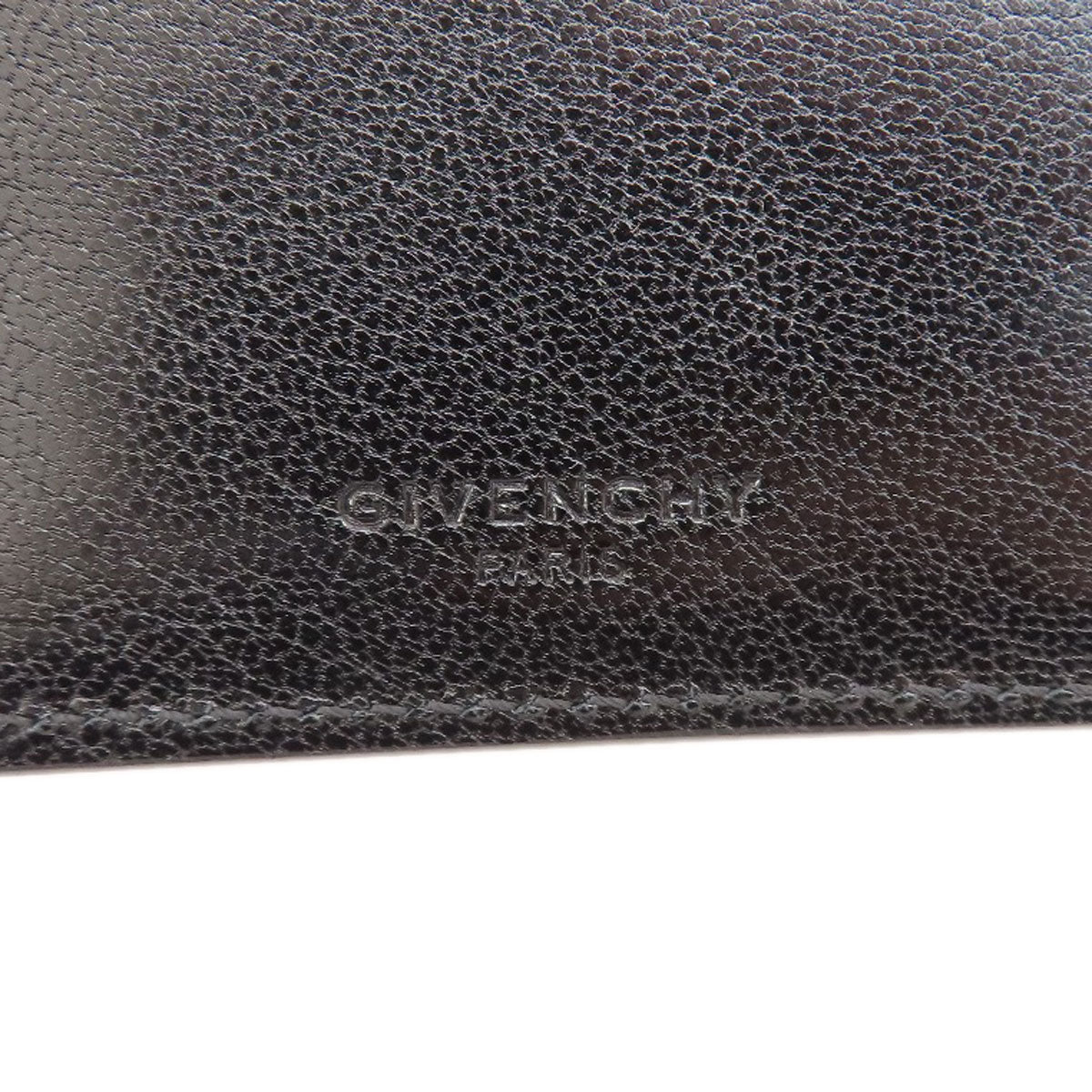 GIVENCHY logo Bifold Wallet with Coin Pocket Leather Ladies [Used]