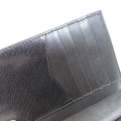 GIVENCHY logo Bifold Wallet with Coin Pocket Leather Ladies [Used]