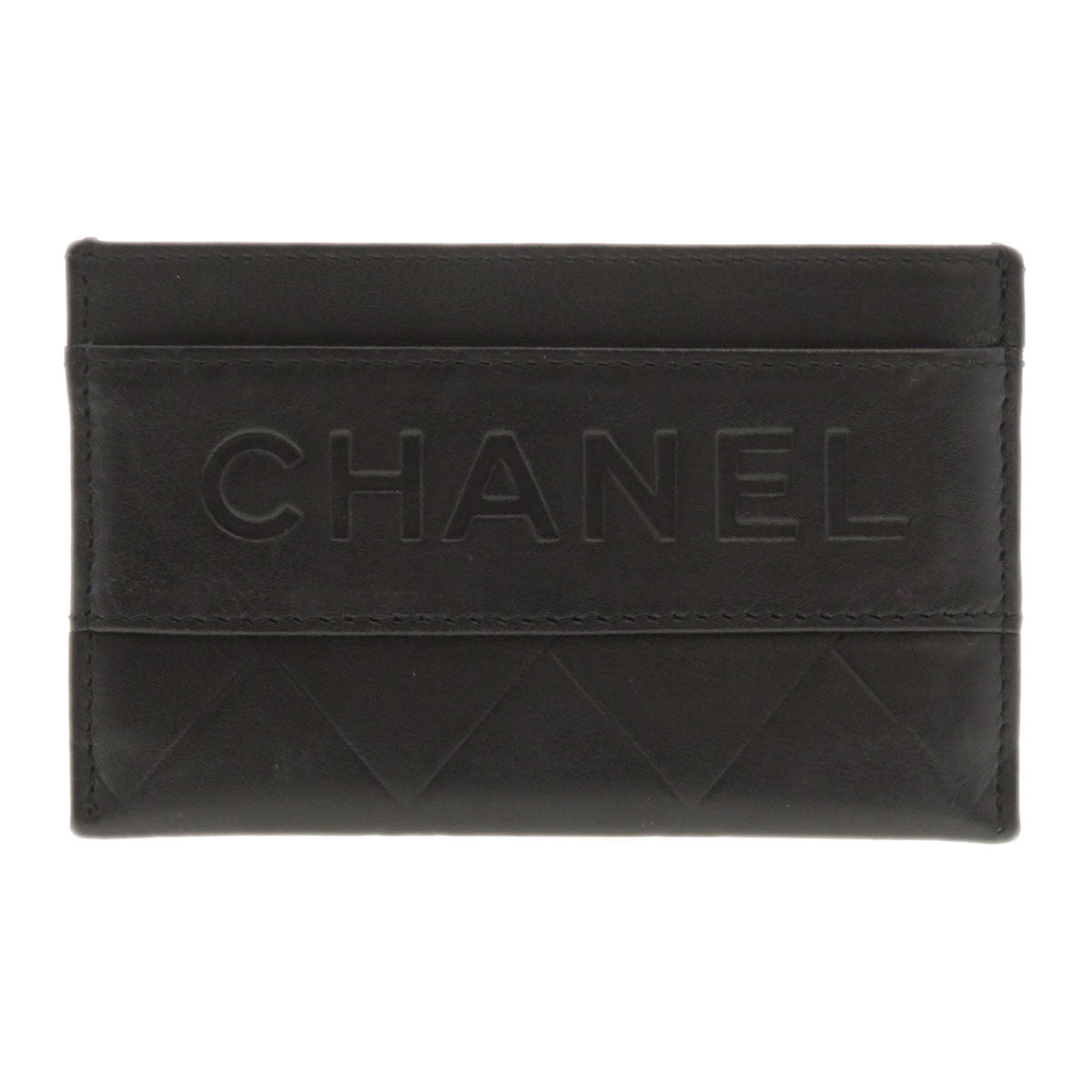 CHANEL   Card Case Logo motif Lambskin Ladies