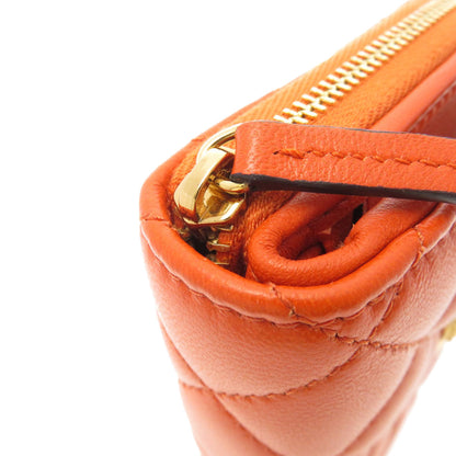 VERSACE Logo Hardware Bifold Wallet with Coin Pocket Calf Ladies [Used]