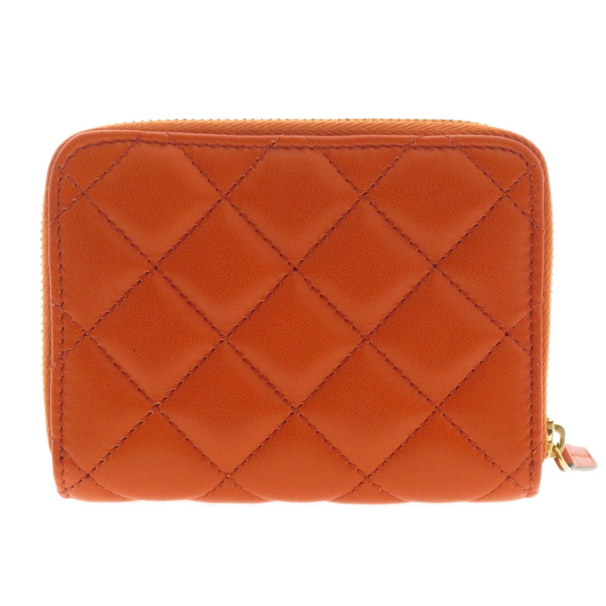 VERSACE Logo Hardware Bifold Wallet with Coin Pocket Calf Ladies [Used]