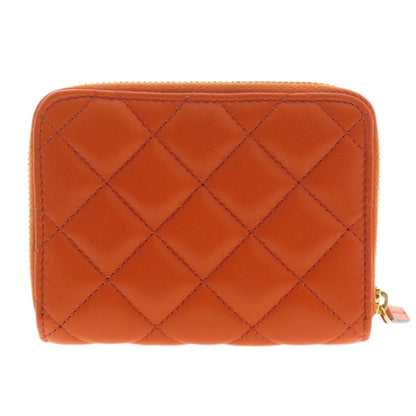 VERSACE Logo Hardware Bifold Wallet with Coin Pocket Calf Ladies [Used]