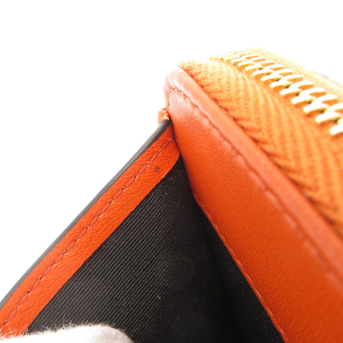 VERSACE Logo Hardware Bifold Wallet with Coin Pocket Calf Ladies [Used]