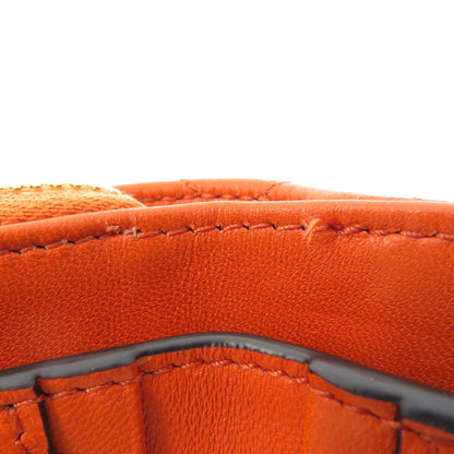 VERSACE Logo Hardware Bifold Wallet with Coin Pocket Calf Ladies [Used]