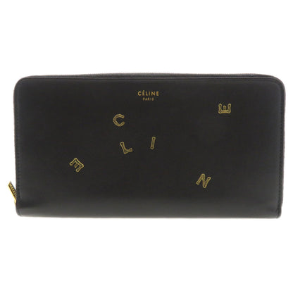 CELINE   Long wallet (with coin pocket) Logo motif Calf Ladies