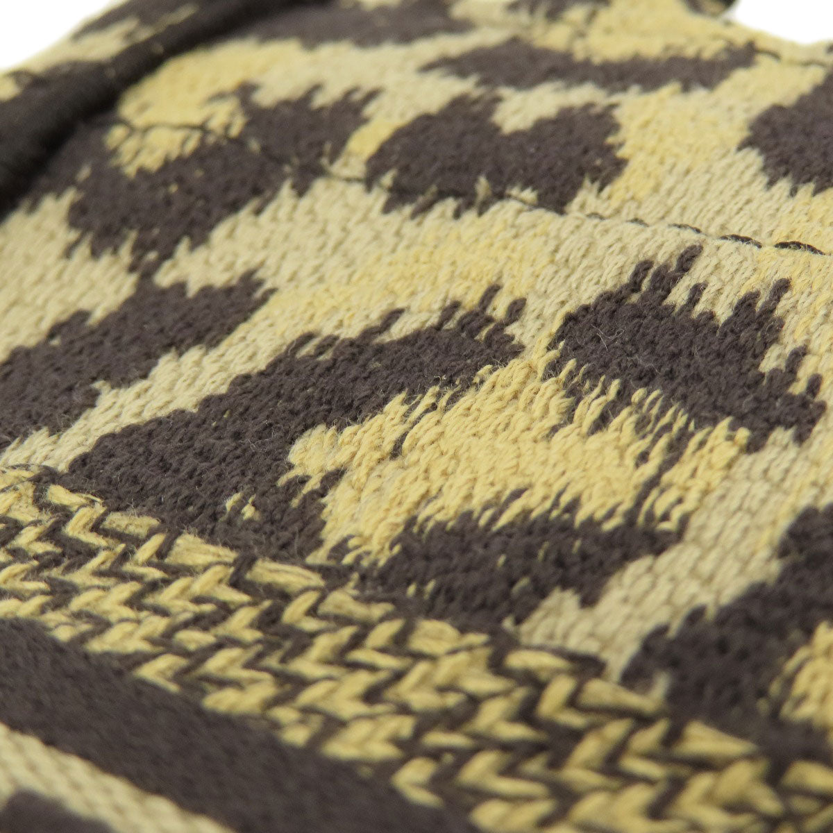 CHRISTIAN DIOR Book tote mini leopard pattern 2WAY Handbag Canvas Ladies [Used]