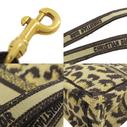 CHRISTIAN DIOR Book tote mini leopard pattern 2WAY Handbag Canvas Ladies [Used]