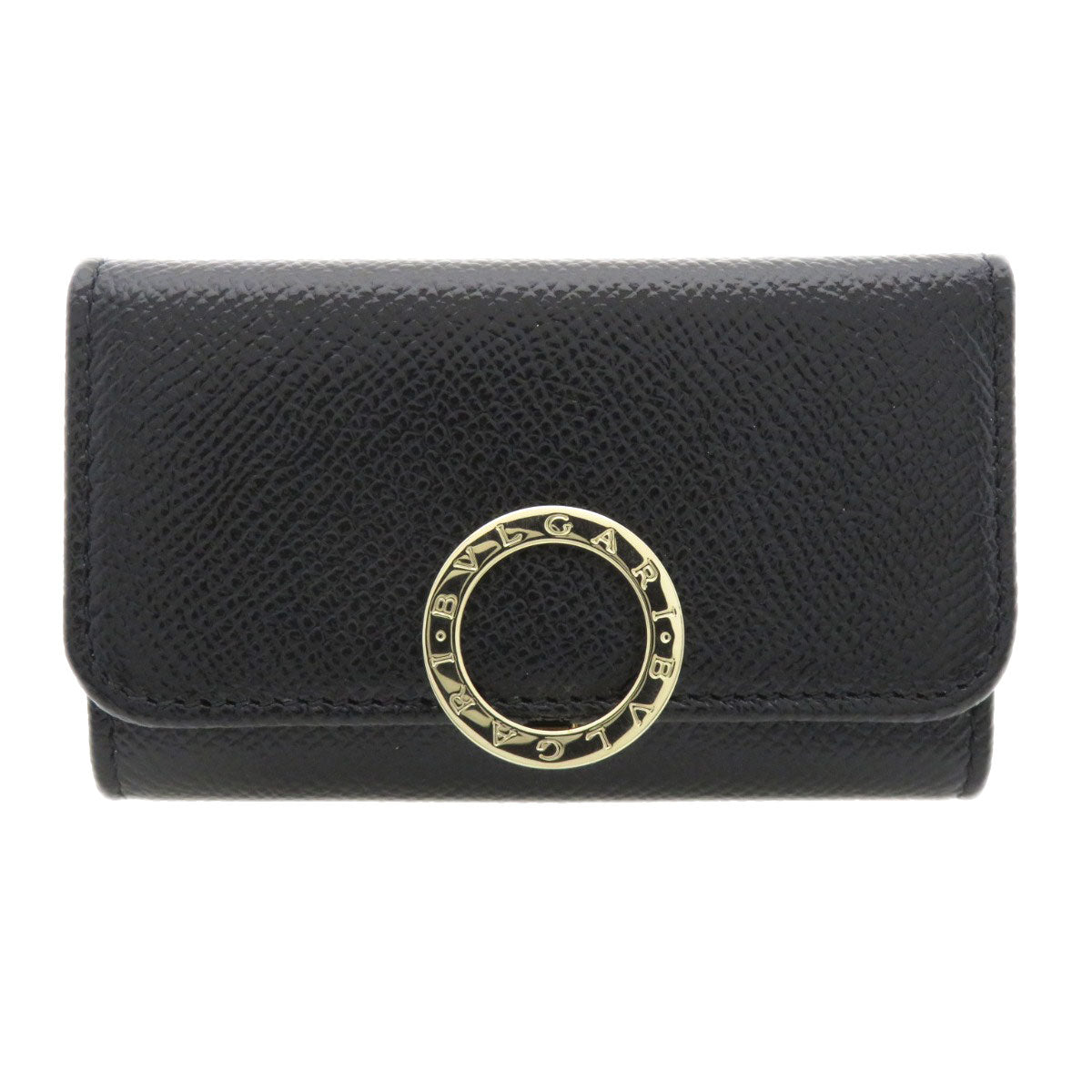 BVLGARI Logo Hardware key holder Calf Ladies [Used]