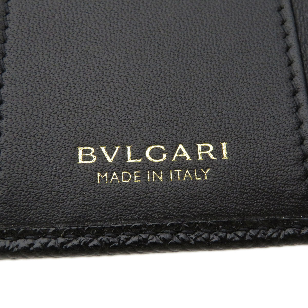 BVLGARI Logo Hardware key holder Calf Ladies [Used]