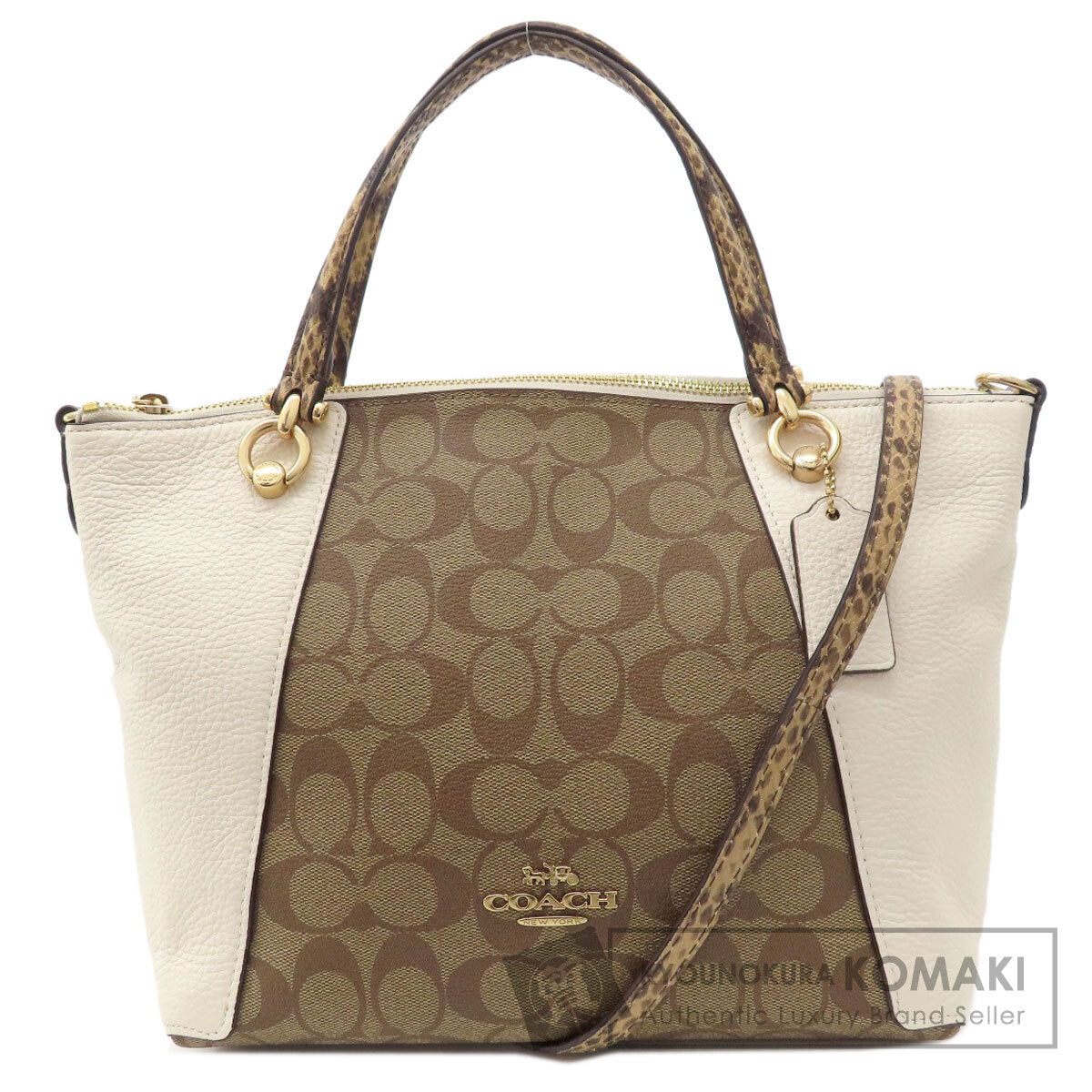COACH C7261 Signature 2WAY Handbag PVC LeatherLadies [Used]