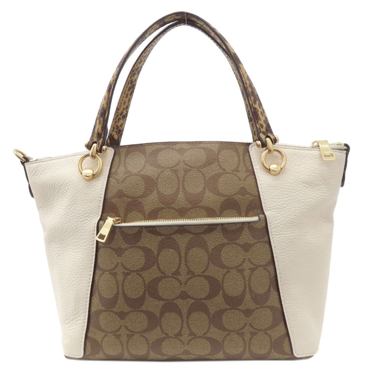 COACH C7261 Signature 2WAY Handbag PVC LeatherLadies [Used]
