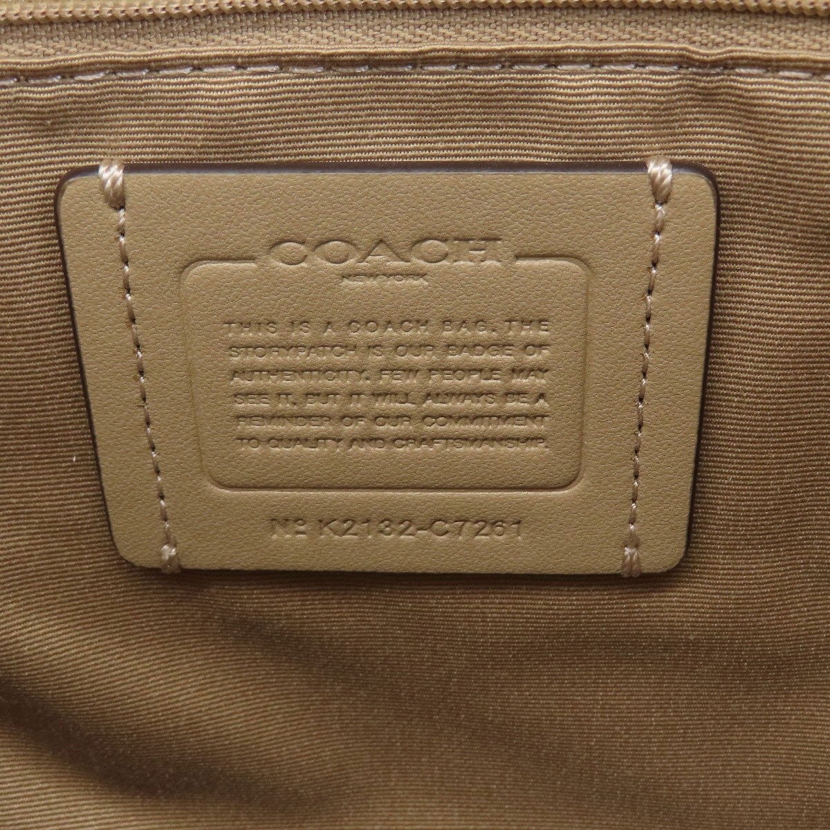 COACH C7261 Signature 2WAY Handbag PVC LeatherLadies [Used]