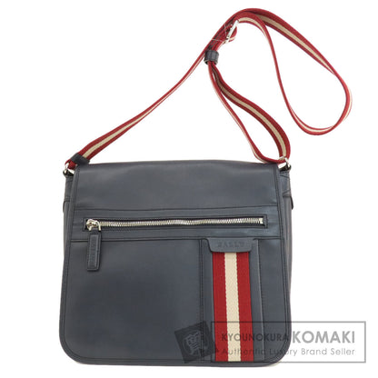 BALLY   Shoulder Bag Logo Stripe Leather Ladies