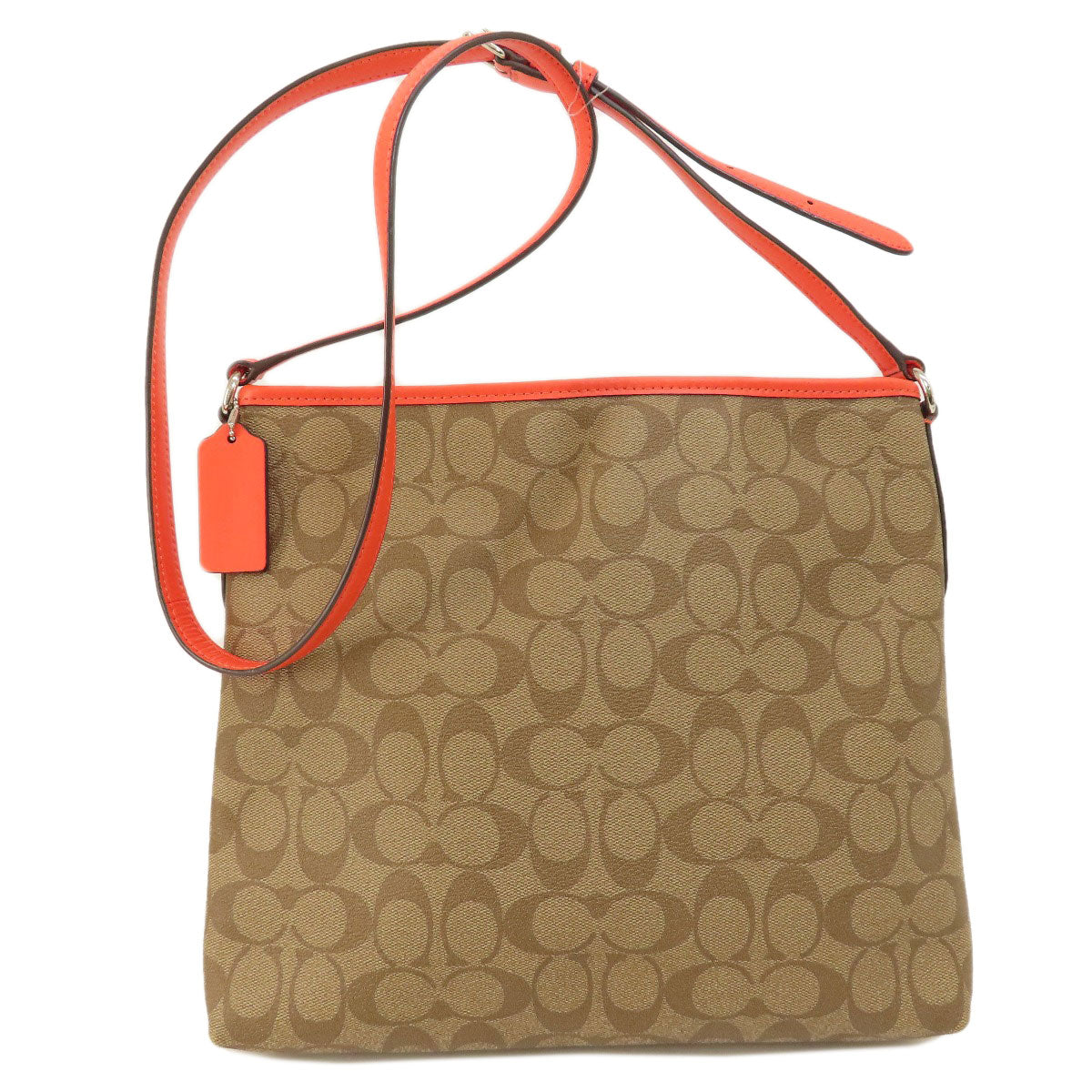 COACH F58297 Long Shoulder Signature Shoulder Bag PVC LeatherLadies [Used]